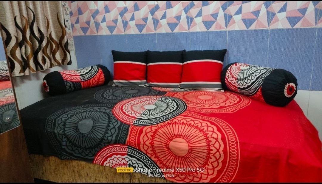 Two BHK two bedrooms two single bed rooms