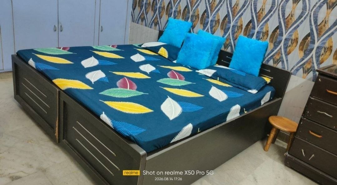 Two BHK two bedrooms two single bed rooms
