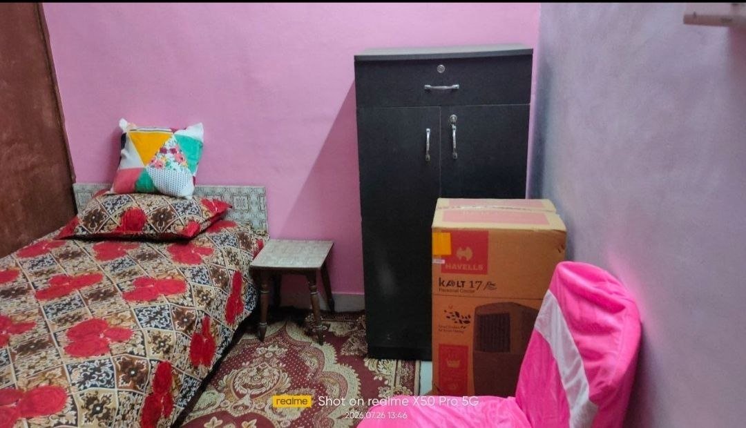 Two BHK two bedrooms two single bed rooms